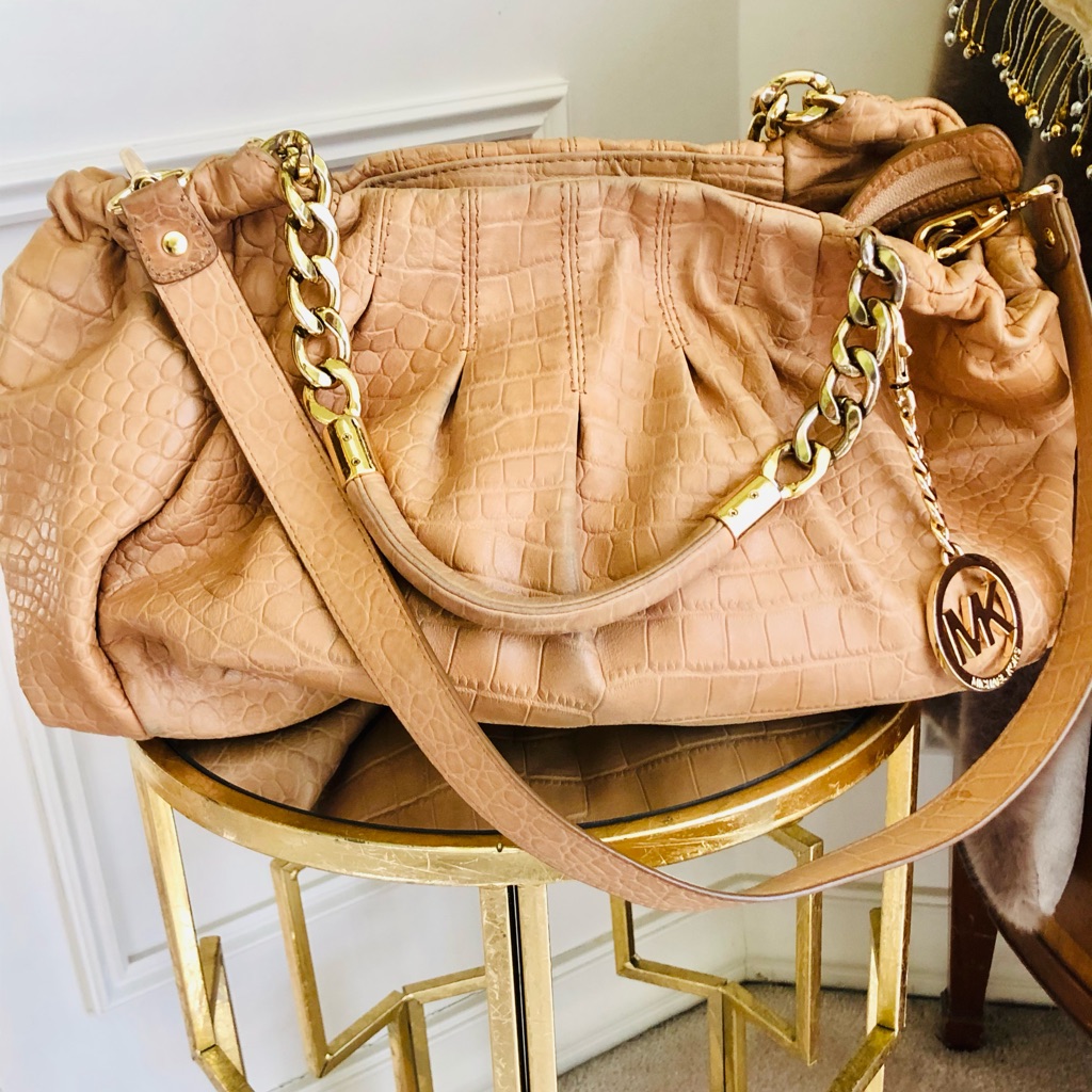 Michael Kors Soft Leather Peanut Bag